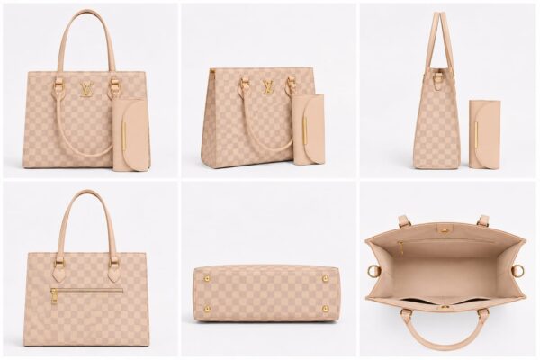WhatsApp Image 2026-05-12 at 18.11.191 Classic Checkered Damier 2-Piece Tote Bag Set