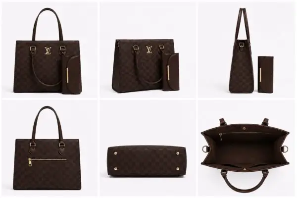 WhatsApp Image 2026-05-12 at 18.11.20 Classic Checkered Damier 2-Piece Tote Bag Set