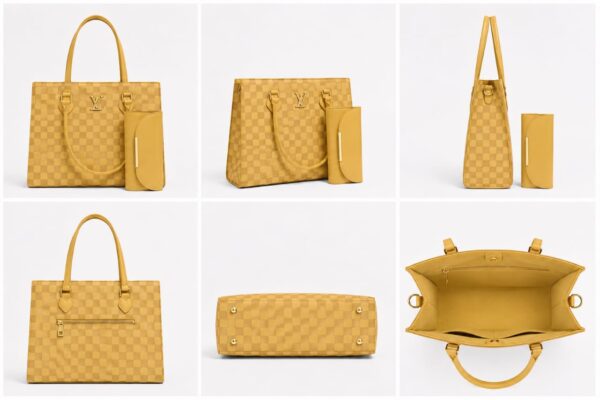 WhatsApp Image 2026-05-12 at 18.11.21 Classic Checkered Damier 2-Piece Tote Bag Set