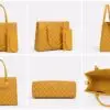 s Classic Checkered Damier 2-Piece Tote Bag Set