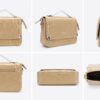4 OU SHANG LI REN Distressed Leather-Style Messenger Bag – Vintage Brown Top-Handle Crossbody