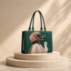 WhatsApp Image 2026-05-14 at 21.38.40 green printed tote bag