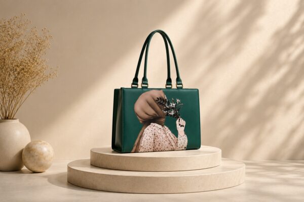 WhatsApp Image 2026-05-14 at 21.38.40 green printed tote bag