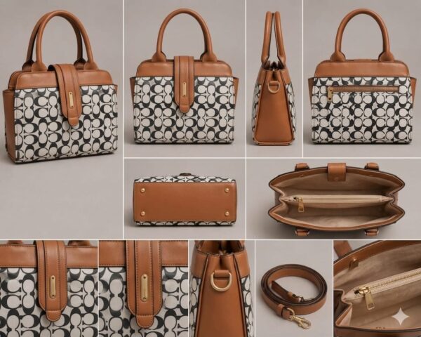 WhatsApp Image 2026-05-15 at 09.49.58 (1) Designer-Inspired Monogram Handbag for Women – Structured Top Handle Satchel with Gold Hardware