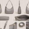 hand bag grey hand bag