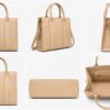WhatsApp Image 2026-05-17 at 18.31.13 Ziffly "Aura" Two-Tone Executive Tote – Structured 11-Inch Black & Tan Professional Handbag*