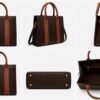 WhatsApp Image 2026-05-17 at 18.31.14 (1) Ziffly "Aura" Two-Tone Executive Tote – Structured 11-Inch Black & Tan Professional Handbag*