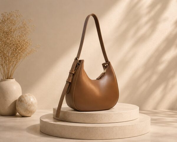 WhatsApp Image 2026-05-18 at 15.25.34 Minimalist Crescent Hobo Shoulder Bag for Women – Adjustable Strap Slouchy Handbag