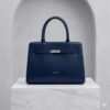 blue hand bag blue hand bag