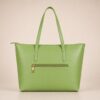 green bag pastel green tote bag