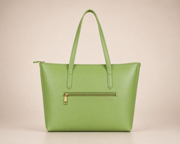 green bag pastel green tote bag