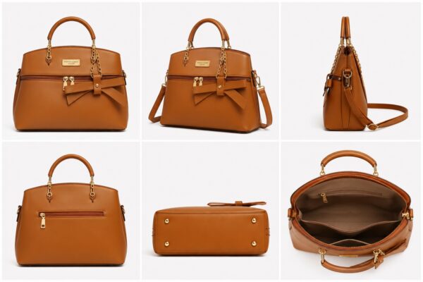 bow bag Ziffly "Belle" Bow-Accent Executive Satchel