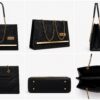 clutch bag Ziffly "Noir Zebra" Glamour Clutch