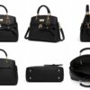f Ziffly "Belle" Bow-Accent Executive Satchel