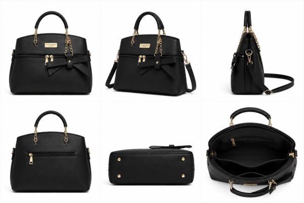 f Ziffly "Belle" Bow-Accent Executive Satchel