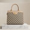 n Designer-Inspired Monogram Handbag for Women – Structured Top Handle Shoulder Bag with Detachable Strap